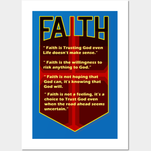 Faith v1 red Posters and Art